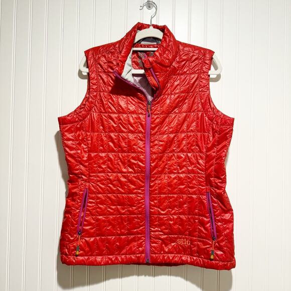 Stio Jackets & Blazers - Stio Red Azura Insulated Primaloft Vest Quilted Size XL